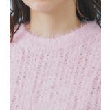 透かし編みショートフェザーニット【洗濯機OK】 | index | 詳細画像16 