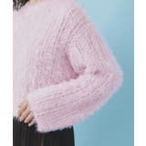 透かし編みショートフェザーニット【洗濯機OK】 | index | 詳細画像17 