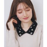 ダブルビジューフェザー衿付きニット【洗濯機OK】 | index | 詳細画像5 