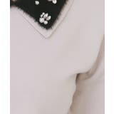 ダブルビジューフェザー衿付きニット【洗濯機OK】 | index | 詳細画像8 