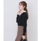 ダブルビジューフェザー衿付きニット【洗濯機OK】 | index | 詳細画像9 