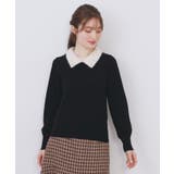 ダブルビジューフェザー衿付きニット【洗濯機OK】 | index | 詳細画像13 