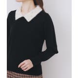 ダブルビジューフェザー衿付きニット【洗濯機OK】 | index | 詳細画像17 