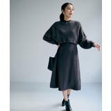 ラメフェザープルオーバーセット ニットワンピース【洗濯機OK】《XS~LL》 | index | 詳細画像1