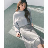 ラメフェザープルオーバーセット ニットワンピース【洗濯機OK】《XS～LL》 | index | 詳細画像1 