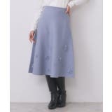 フラワーモチーフニットフレアスカート【洗える】 | index | 詳細画像19 