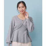 グレー(012) | ハート釦ニットボレロ/アンサンブル対応【洗える】 | index