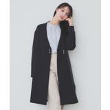 ネイビー(094) | ストレッチノーカラーコート【洗濯機洗い可/イージーアイロン】 | index