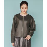 スウェードノーカラーブルゾン【洗濯機洗い可/防シワ/ストレッチ】 | index | 詳細画像11 