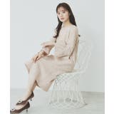 ピンクベージュ(453) | ストレッチラメツイードワンピース【洗濯機洗い可】 | index