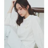 コサージュ付きタックパフブラウス【洗濯機洗い可/イージーアイロン】 | index | 詳細画像1 