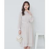 ベルト付きプリーツフレアワンピース【洗濯機洗い可/防シワ】 | index | 詳細画像9 