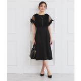 チュールフリルレイヤードサテンワンピース【洗濯機洗い可】 | index | 詳細画像6 