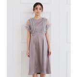 チュールフリルレイヤードサテンワンピース【洗濯機洗い可】 | index | 詳細画像13 