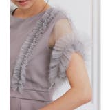 チュールフリルレイヤードサテンワンピース【洗濯機洗い可】 | index | 詳細画像18 