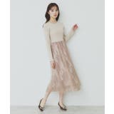 チュールレーススカートドッキングワンピース【洗濯機洗い可】 | index | 詳細画像7 