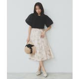 花柄マーメイドフレアスカート【洗濯機洗い可】 | index | 詳細画像15 