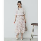 花柄マーメイドフレアスカート【洗濯機洗い可】 | index | 詳細画像22 