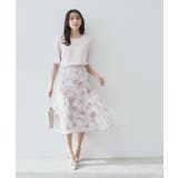 花柄マーメイドフレアスカート【洗濯機洗い可】 | index | 詳細画像19 