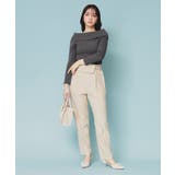 《美人百花掲載》オフショルダーリブニット【洗濯機洗い可/抗ピル】 | index | 詳細画像3 