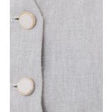 麻混ラメツイードペプラムジレ/セットアップ対応【洗濯機洗い可】 | index | 詳細画像17 