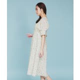 フラワーVネックフレアワンピース【洗濯機洗い可/イージーアイロン】 | index | 詳細画像14 