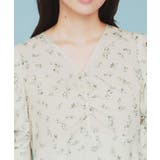 フラワーVネックフレアワンピース【洗濯機洗い可/イージーアイロン】 | index | 詳細画像16 