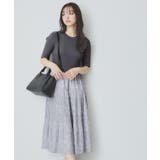 《ツインセット》カーディガン×ニットドッキングワンピース【洗濯機洗い可】 | index | 詳細画像5 