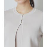 《ツインセット》カーディガン×ニットドッキングワンピース【洗濯機洗い可】 | index | 詳細画像34 