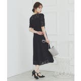 総レースギャザースリーブワンピース【洗濯機洗い可】 | index | 詳細画像11 