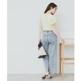 バイカラーフレアスリーブトップス【洗濯機洗い可】 | index | 詳細画像2 