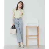 バイカラーフレアスリーブトップス【洗濯機洗い可】 | index | 詳細画像3 