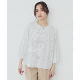 2WAYキーネックタックブラウス【洗濯機洗い可/防シワ】 | index | 詳細画像27 