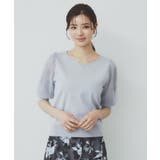 チュールレーススリーブニット【洗濯機洗い可】 | index | 詳細画像24 