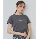 チャコールグレー(014) | ワンポイントロゴ刺繍Tシャツ【UV/接触冷感/洗濯機洗い可】 | index