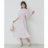 スタンドネック小花柄ワンピース【洗濯機洗い可/イージーアイロン】 | index | 詳細画像3 