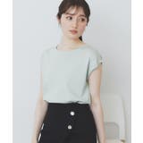 ミントグリーン(621) | 《XS-LLサイズ》フレンチスリーブニット【洗濯機洗い可/抗ピル】 | index