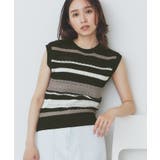 ブラック(319) | 透かし編みノースリーブニット/セットアップ対応【洗濯機洗い可】 | index