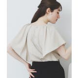 《7色展開 S LLサイズ》フリルタックスリーブキーネックブラウス【吸水速乾 | index | 詳細画像10 