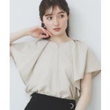 《7色展開 S LLサイズ》フリルタックスリーブキーネックブラウス【吸水速乾 | index | 詳細画像13 