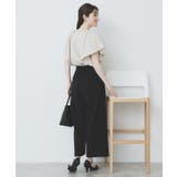 《7色展開 S LLサイズ》フリルタックスリーブキーネックブラウス【吸水速乾 | index | 詳細画像12 