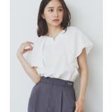 《7色展開 S LLサイズ》フリルタックスリーブキーネックブラウス【吸水速乾 | index | 詳細画像25 