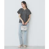 《7色展開 S LLサイズ》フリルタックスリーブキーネックブラウス【吸水速乾 | index | 詳細画像29 