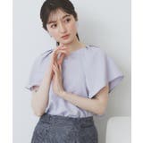 《7色展開 S LLサイズ》フリルタックスリーブキーネックブラウス【吸水速乾 | index | 詳細画像40 