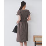 《S-3Lサイズ》フリルスリーブワンピース【洗濯機洗い可】 | index | 詳細画像1 