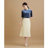 《andGIRL掲載》ベロアボクシーTシャツ【洗濯機洗い可】 | index | 詳細画像1