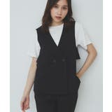 ブラック(019) | バックフリルデザインジレ セットアップ可 | index