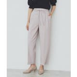 ライトベージュ(051) | ストレッチ2タックワイドパンツ【洗濯機洗い可/接触冷感/吸水速乾】 | index