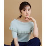 ファーフリルケープニット【洗濯機洗い可】 | index | 詳細画像1 