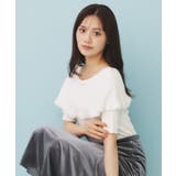 オフホワイト(003) | ファーフリルケープニット【洗濯機洗い可】 | index